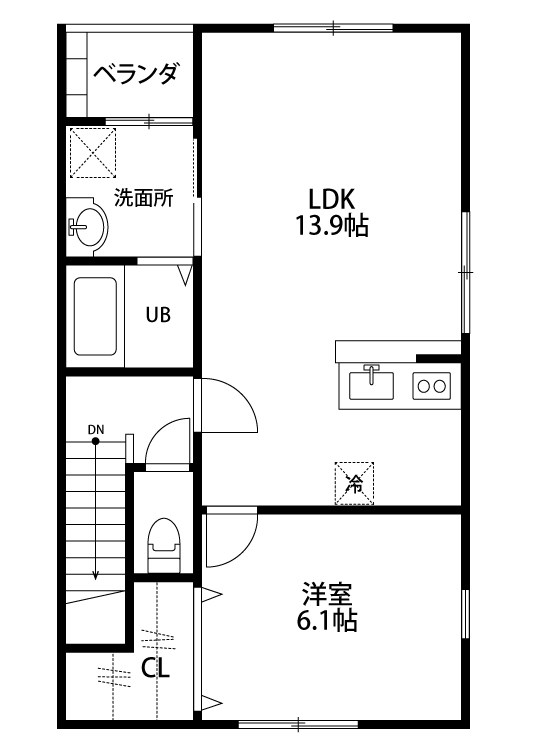 TrivillettaⅠ 303号室 間取り