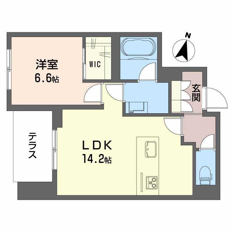 シャーメゾン笹和 101号室 間取り