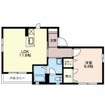 ディアス和合町Ⅱ 101号室 間取り