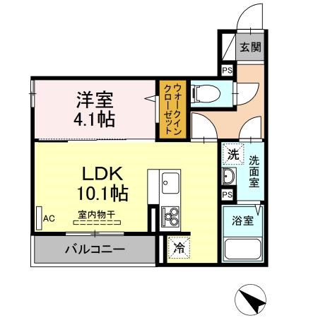 コルマール 303号室 間取り