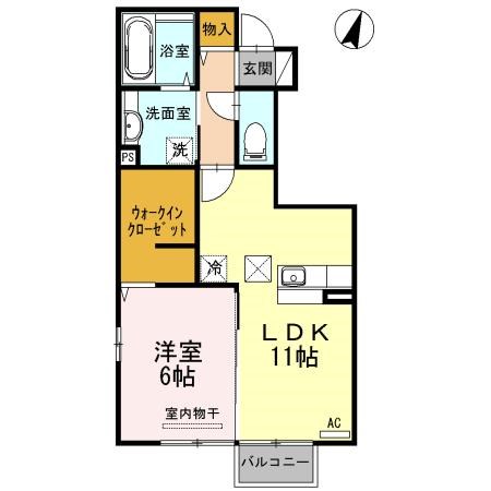 サニーハイム寺尾 105号室 間取り