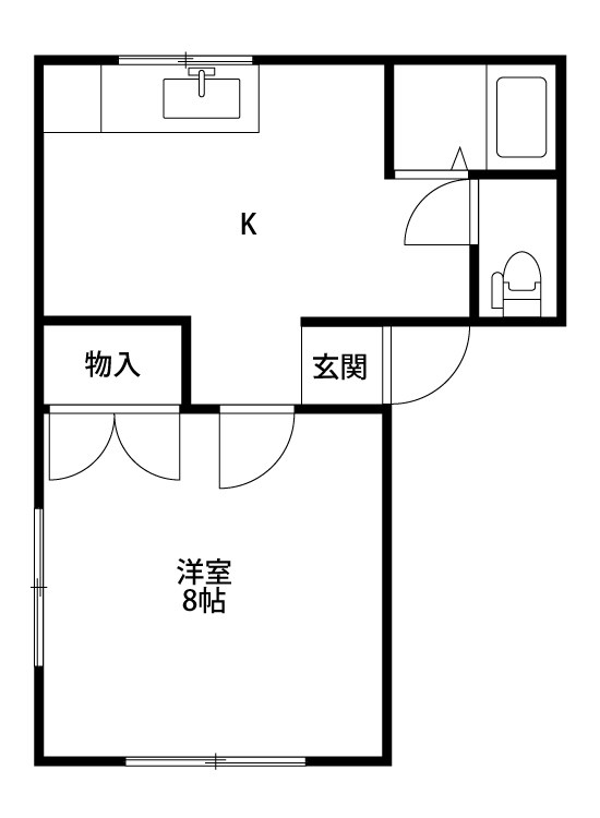 スリーハイツ 101号室 間取り