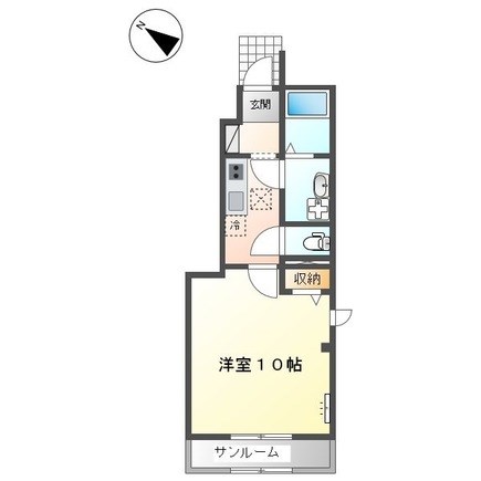 サザン　テラス 101号室 間取り
