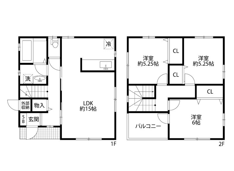 小針藤山貸家 間取り