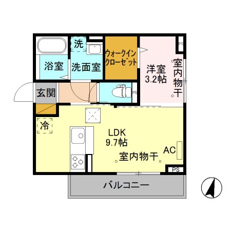 メゾン　ラフィーネⅡ 105号室 間取り