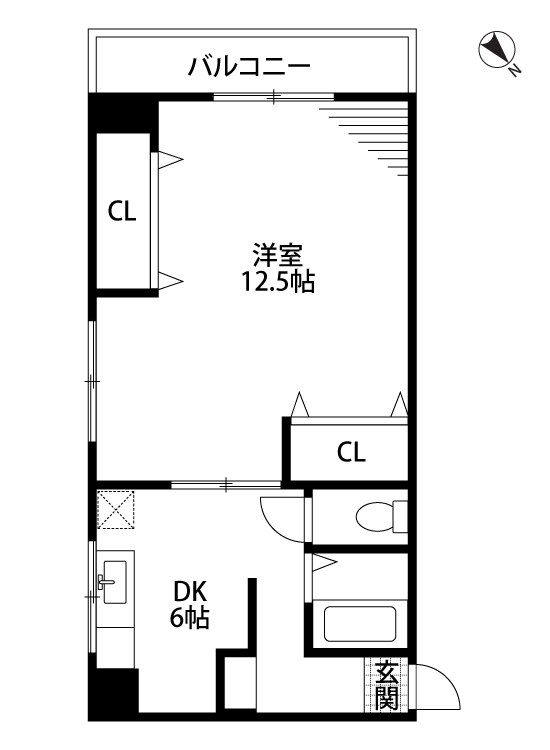 第3ロイヤル礎・ファッション会館 401号室 間取り