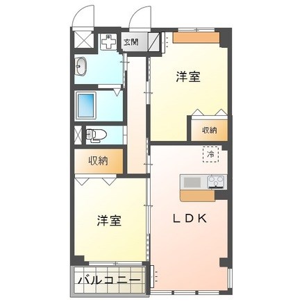 ヴィラ・エトワール 201号室 間取り