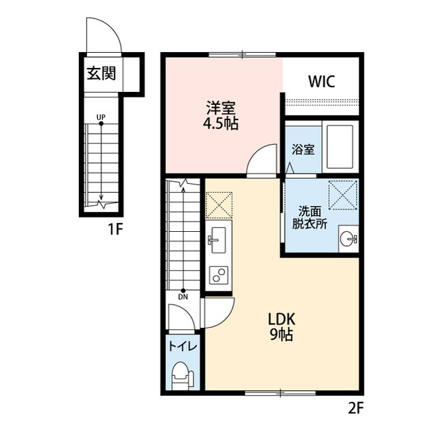 ラーク沼垂西 203号室 間取り