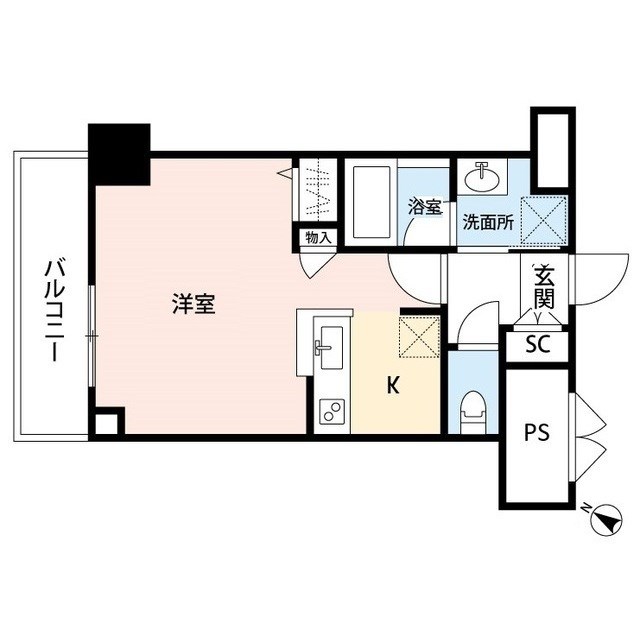 パークソレイユ弐番館 507号室 間取り