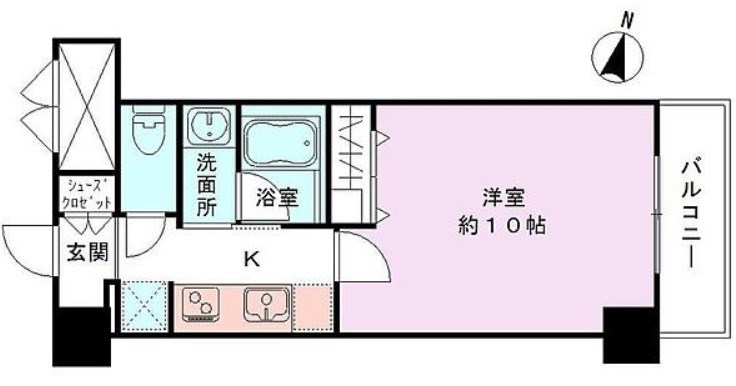 パークソレイユ３番館 303号室 間取り
