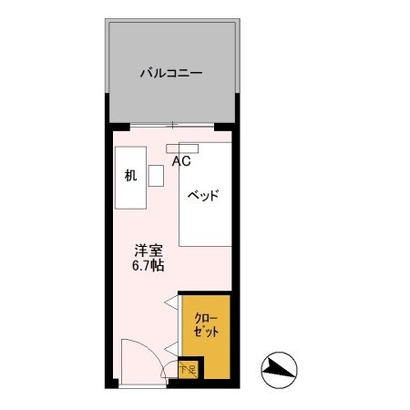 ロイヤルパークスER万代　Share万代 306-G号室 間取り
