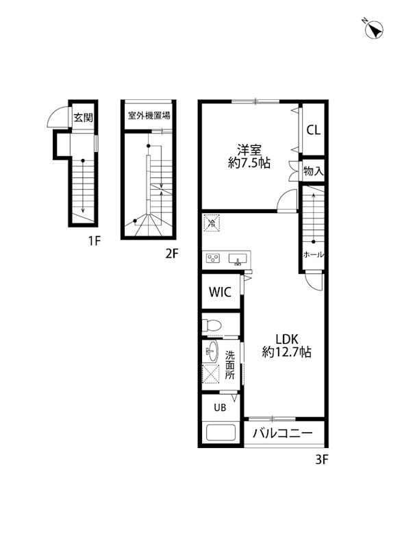 ノースティアラ 302号室 間取り