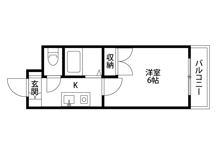 ラヴィラ天神 305号室 間取り