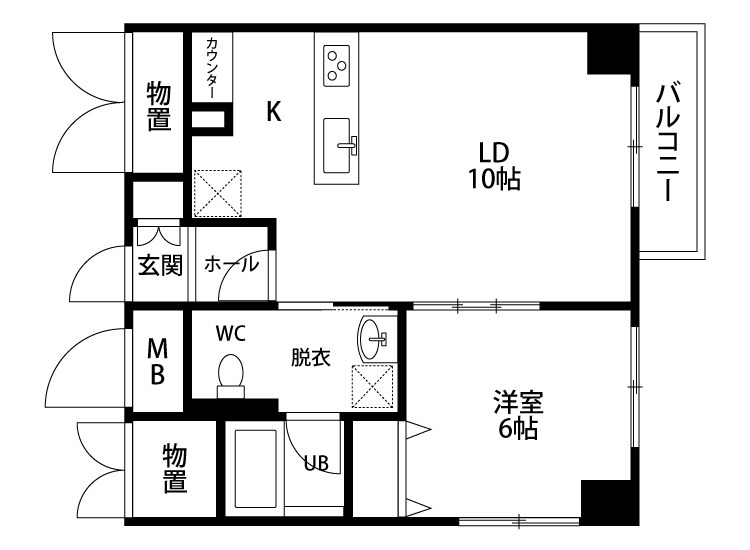 Kaya sumi topia 408号室 間取り