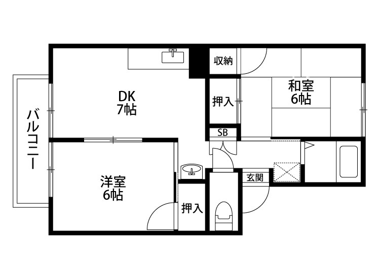 コーポセレクトA 102号室 間取り