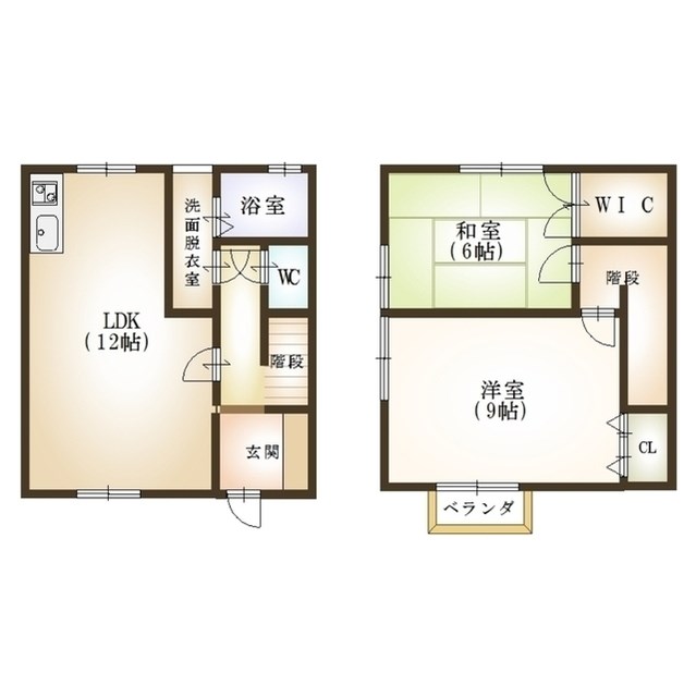 メゾン・ミナト A-6号室 間取り