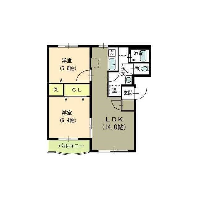 リヴェール 101号室 間取り