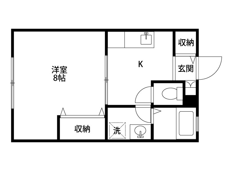 カーサ・リベルテ 201号室 間取り