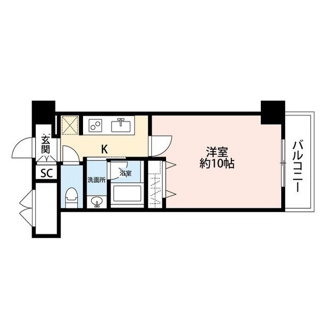 パークソレイユ３番館 205号室 間取り