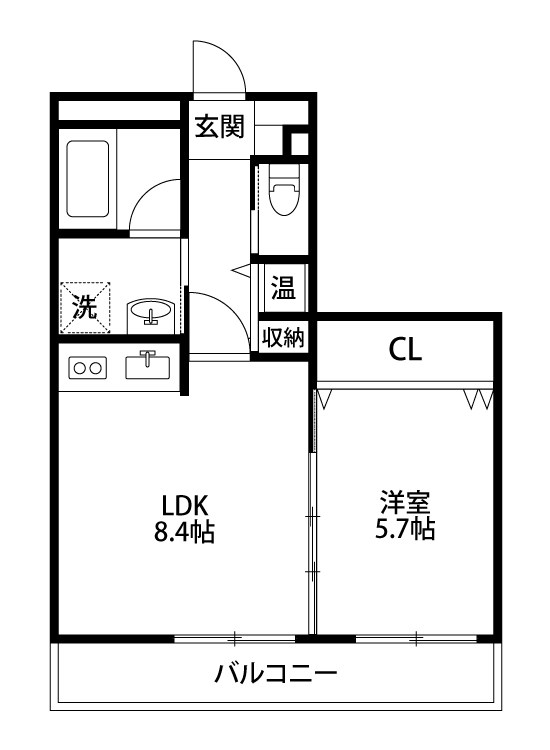 ストーンリバー 303号室 間取り