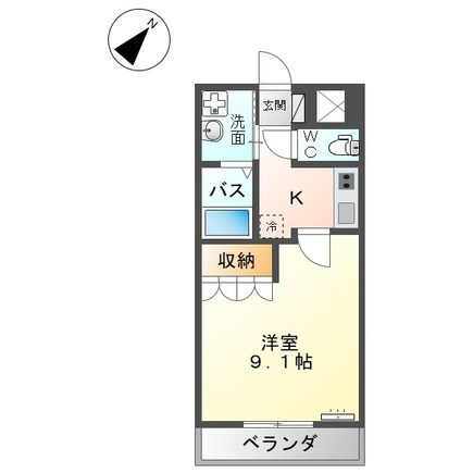 ベル・クレスト 202号室 間取り