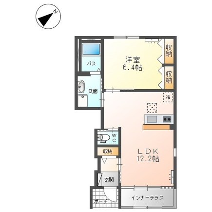 グリーンコートⅢ 105号室 間取り
