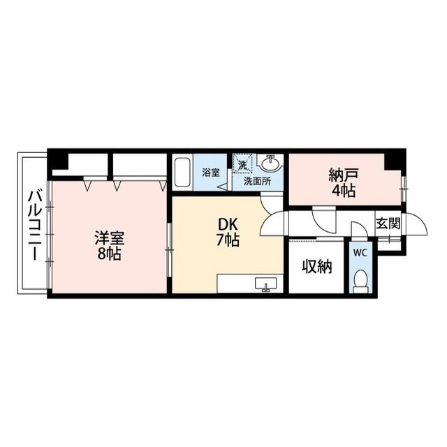 フレンディビル 502号室 間取り