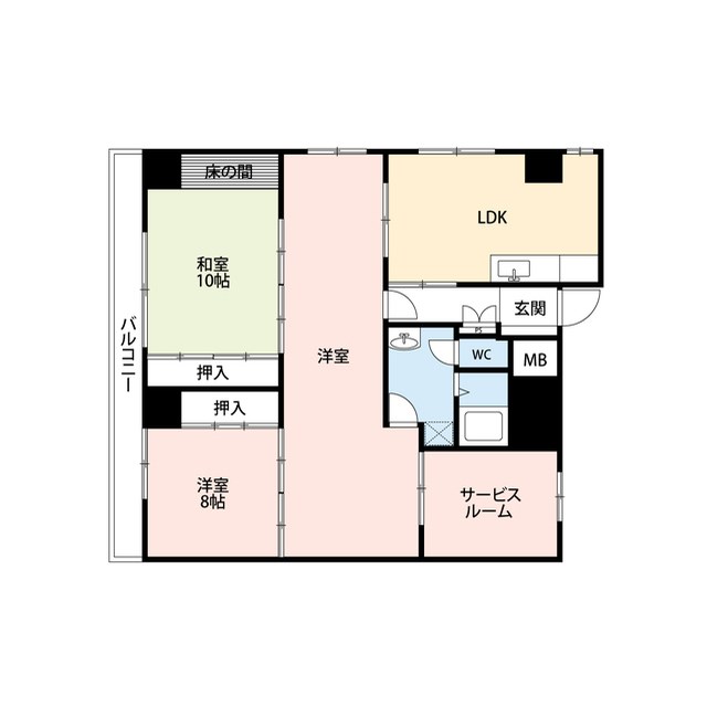 フレンディビル 801号室 間取り