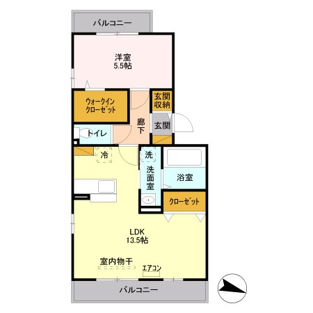 フェイバリッチ新和B 105号室 間取り