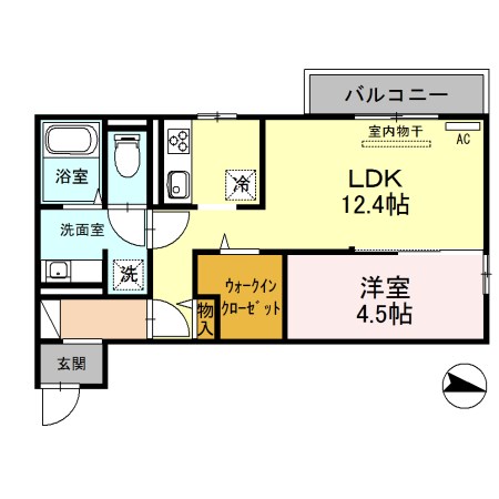 Sky Terrace　Ⅱ 303号室 間取り