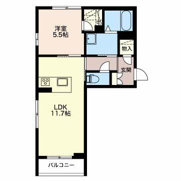 シャーメゾン牡丹山 103号室 間取り