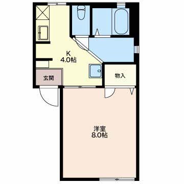 キャトルセゾンＢ 205号室 間取り