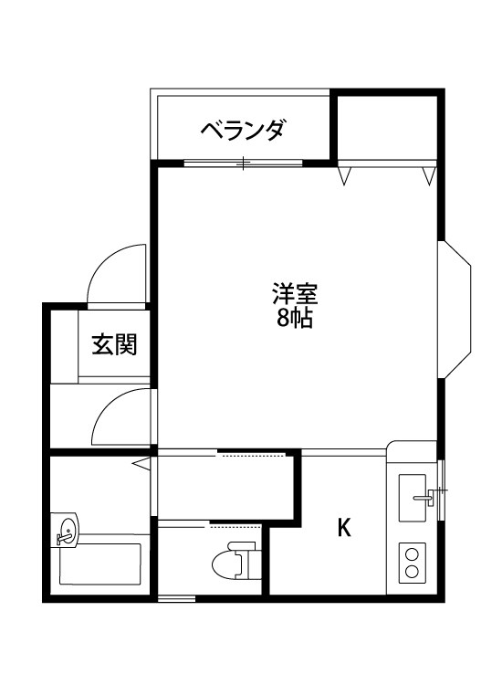 グリーンヒル大島 201号室 間取り
