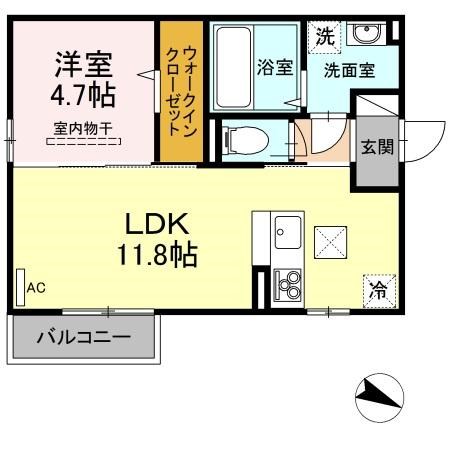 ムンド 101号室 間取り