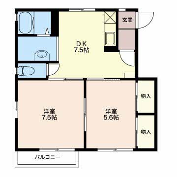 ハイツプリス 203号室 間取り