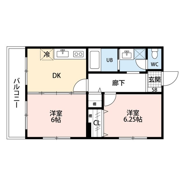 アーバン本町 302号室 間取り