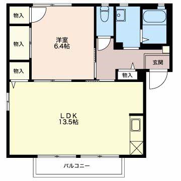 ディアコート  B101号室 間取り