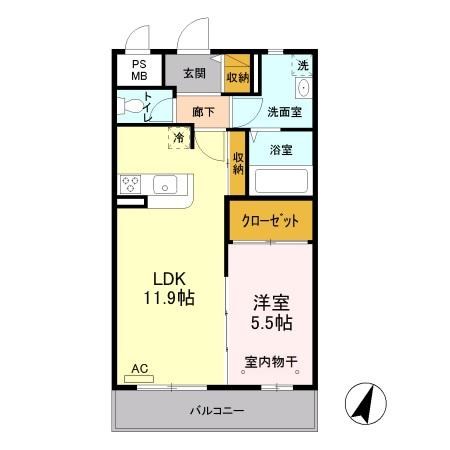 セリージャデトーア 305号室 間取り