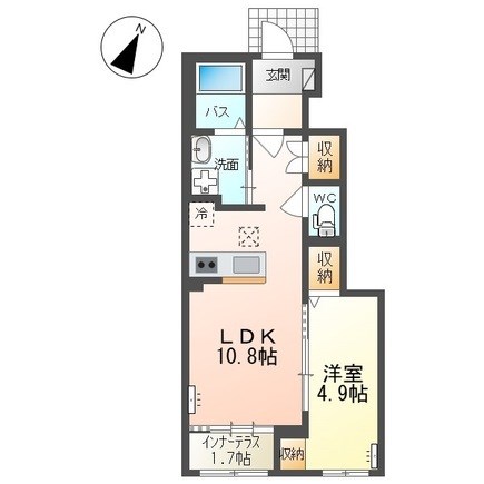 グランピュア 102号室 間取り