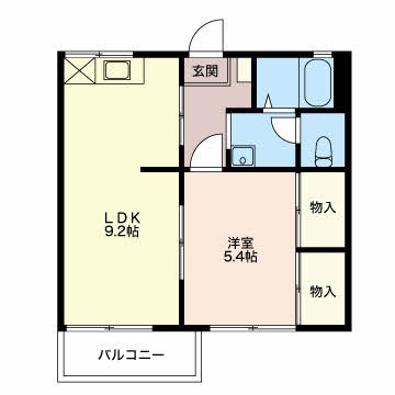 サンハイム 203号室 間取り