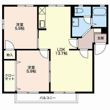 ウインド青山 101号室 間取り