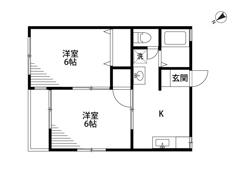リンクス6 104号室 間取り
