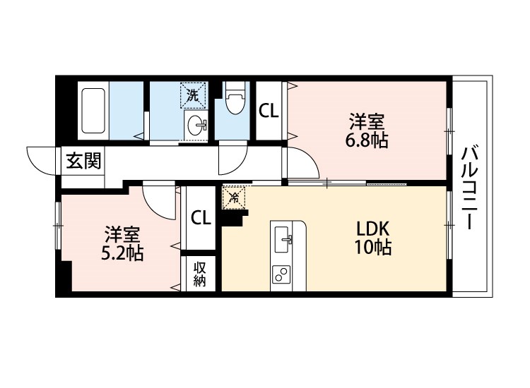 フォレスト６ 301号室 間取り