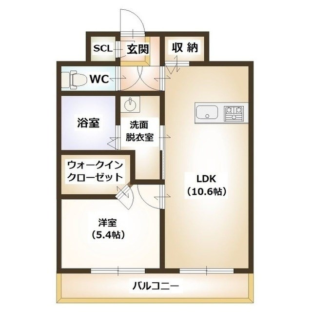 べラルーチェ　エテルノ 801号室 間取り