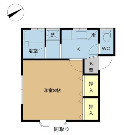 サンセベリアA 101号室 間取り