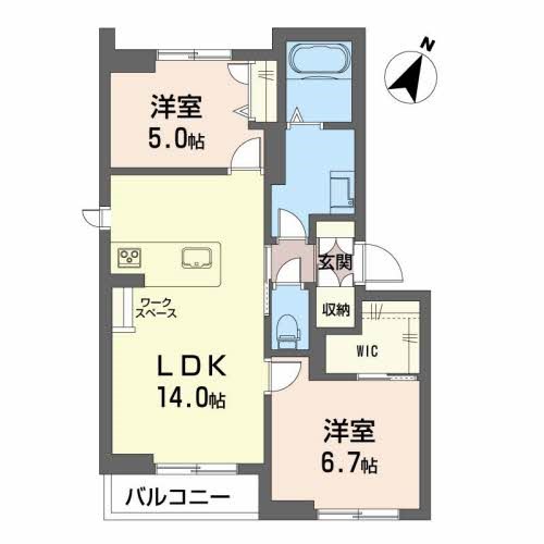 べレオ鐙西 301号室 間取り