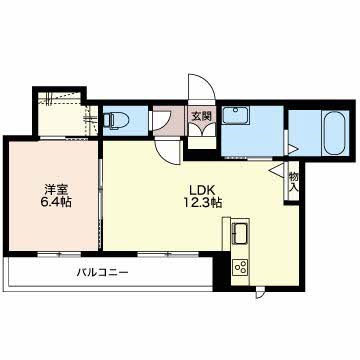 マストタウン神道寺 A105号室 間取り