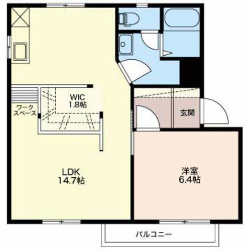 トゥモロー 202号室 間取り
