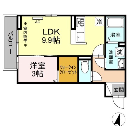 アルタイル 202号室 間取り