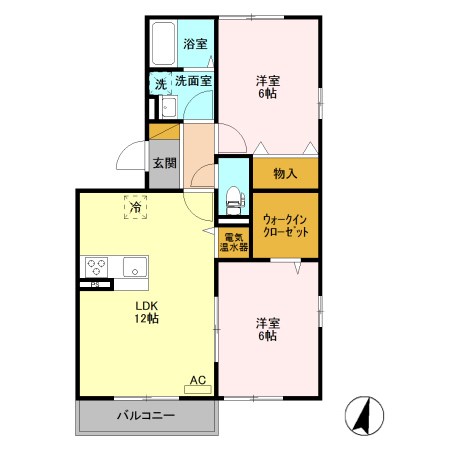 エルスリーモナミ 301号室 間取り